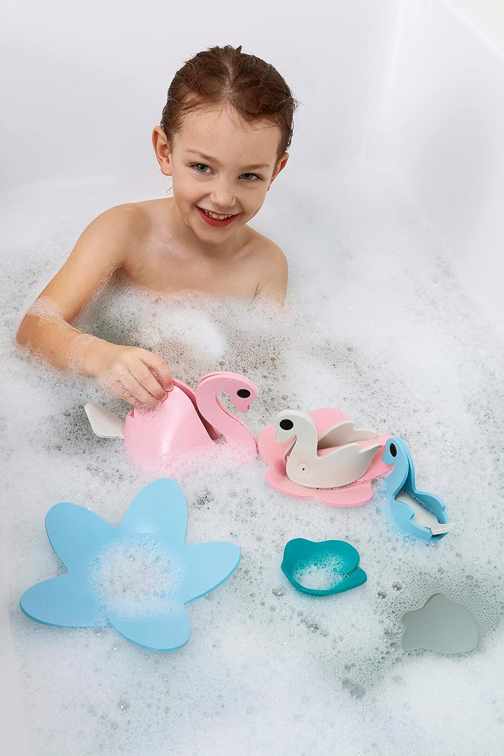 Swan Lake Bath Toy Puzzle Friends - Quut