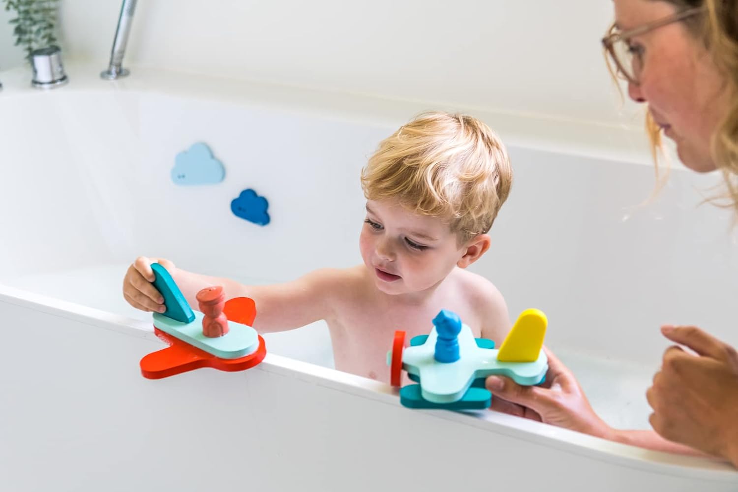 Up in the Air Bath Toy Puzzle Friends - Quut