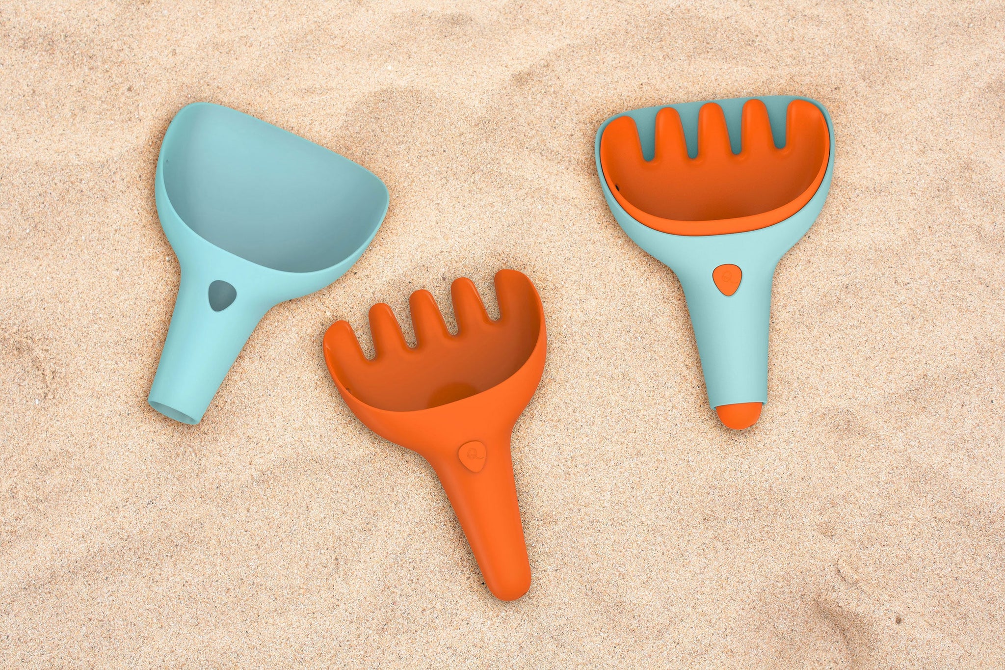 Raki Rake and Shovel Set Mighty Orange - Quut