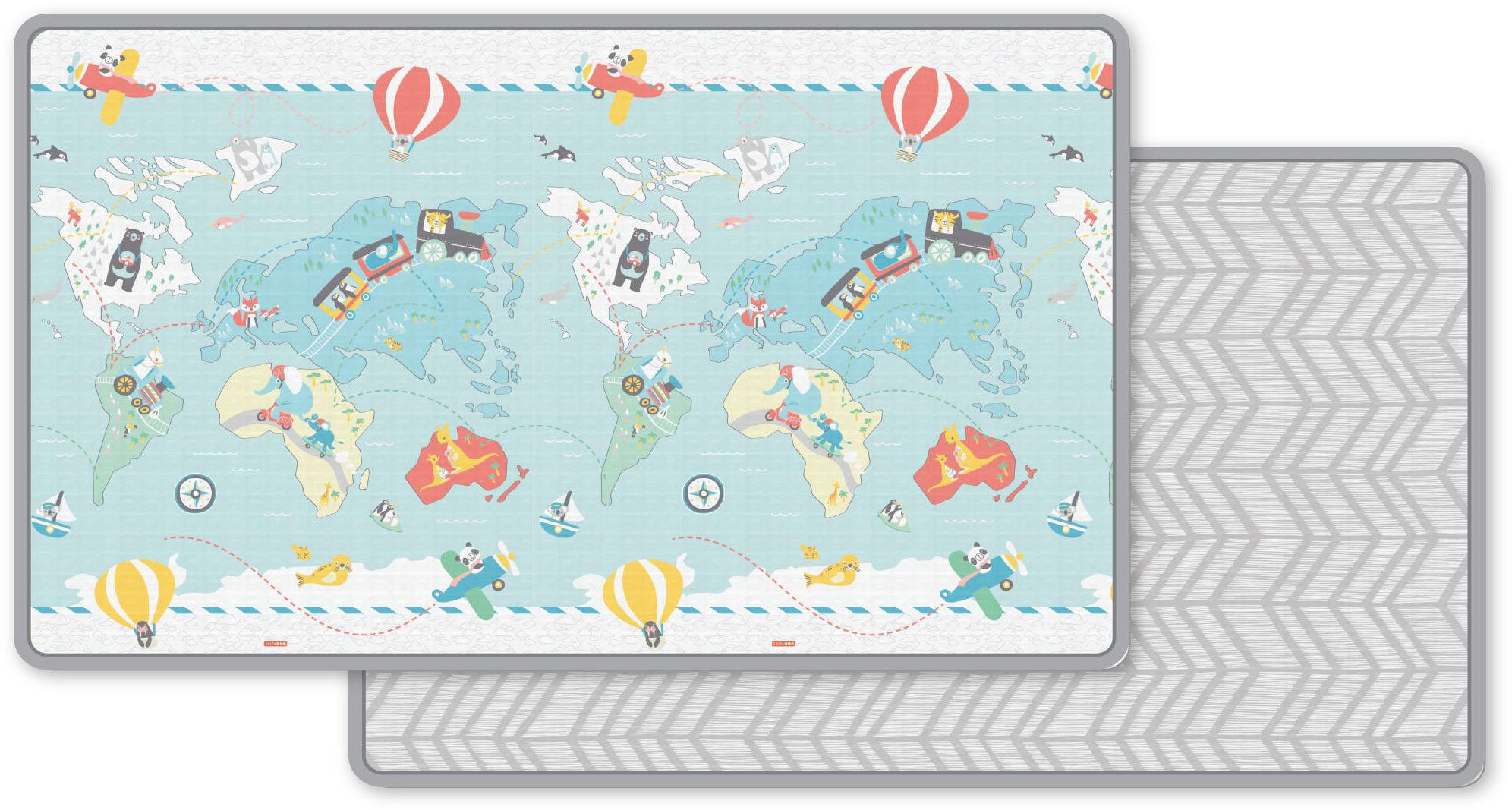 Doubleplay Reversible Playmat Little Travellers