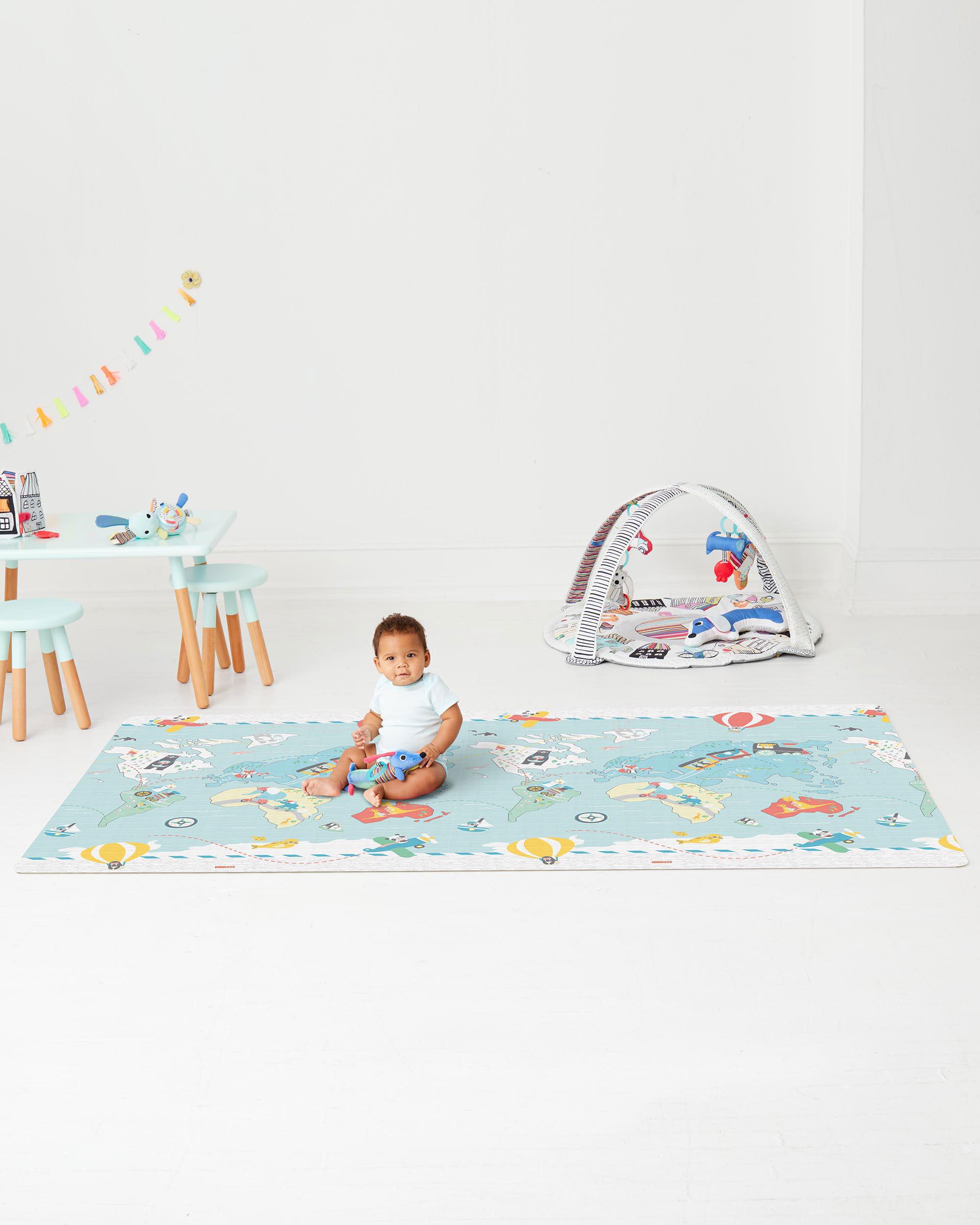 Doubleplay Reversible Playmat Little Travellers - Skip Hop