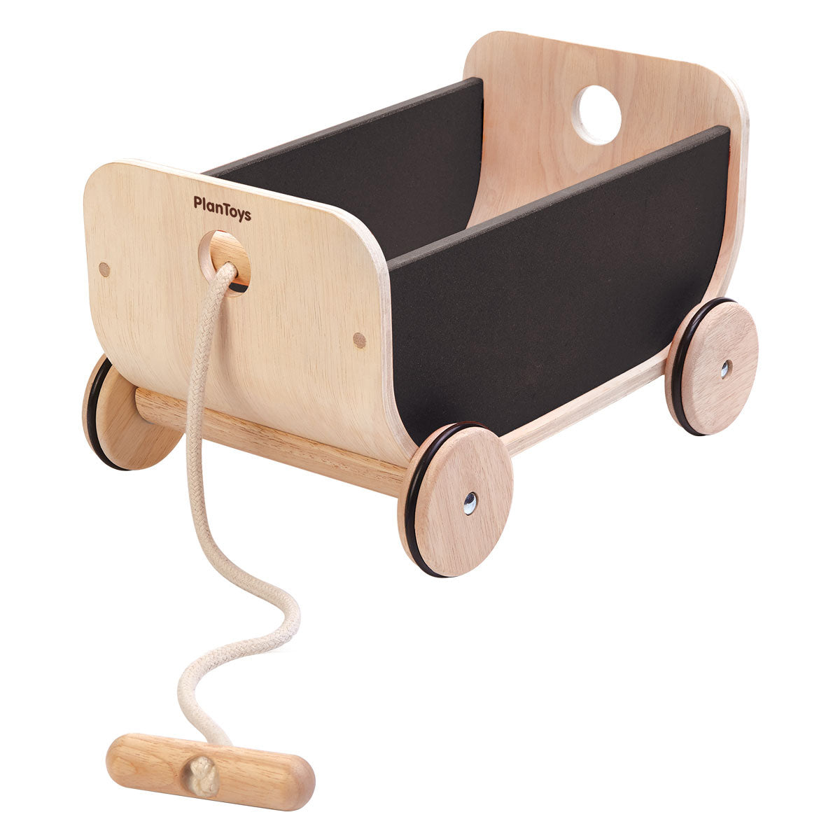 Storage Pull Wagon Black - Plan Toys