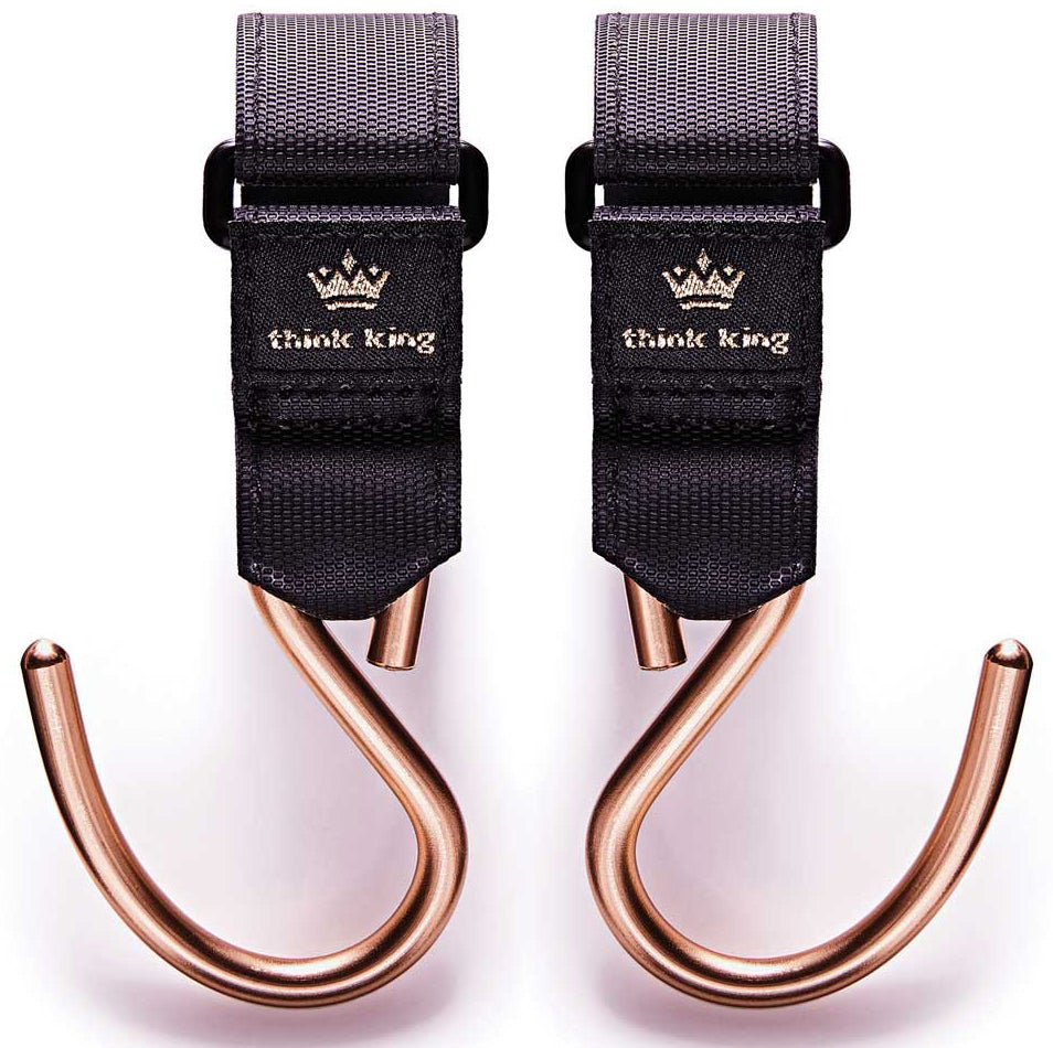 Mighty Buggy Hook Black Gold Stroller Accessory Think King Bebemoda