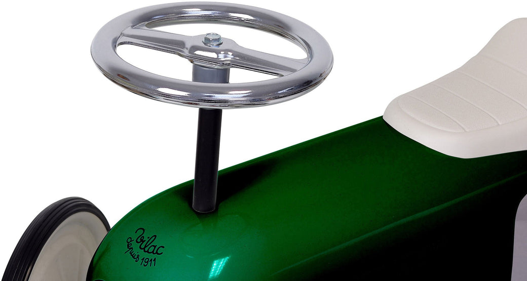 Metal Vintage Ride on British Racing Green Metal Car - Vilac