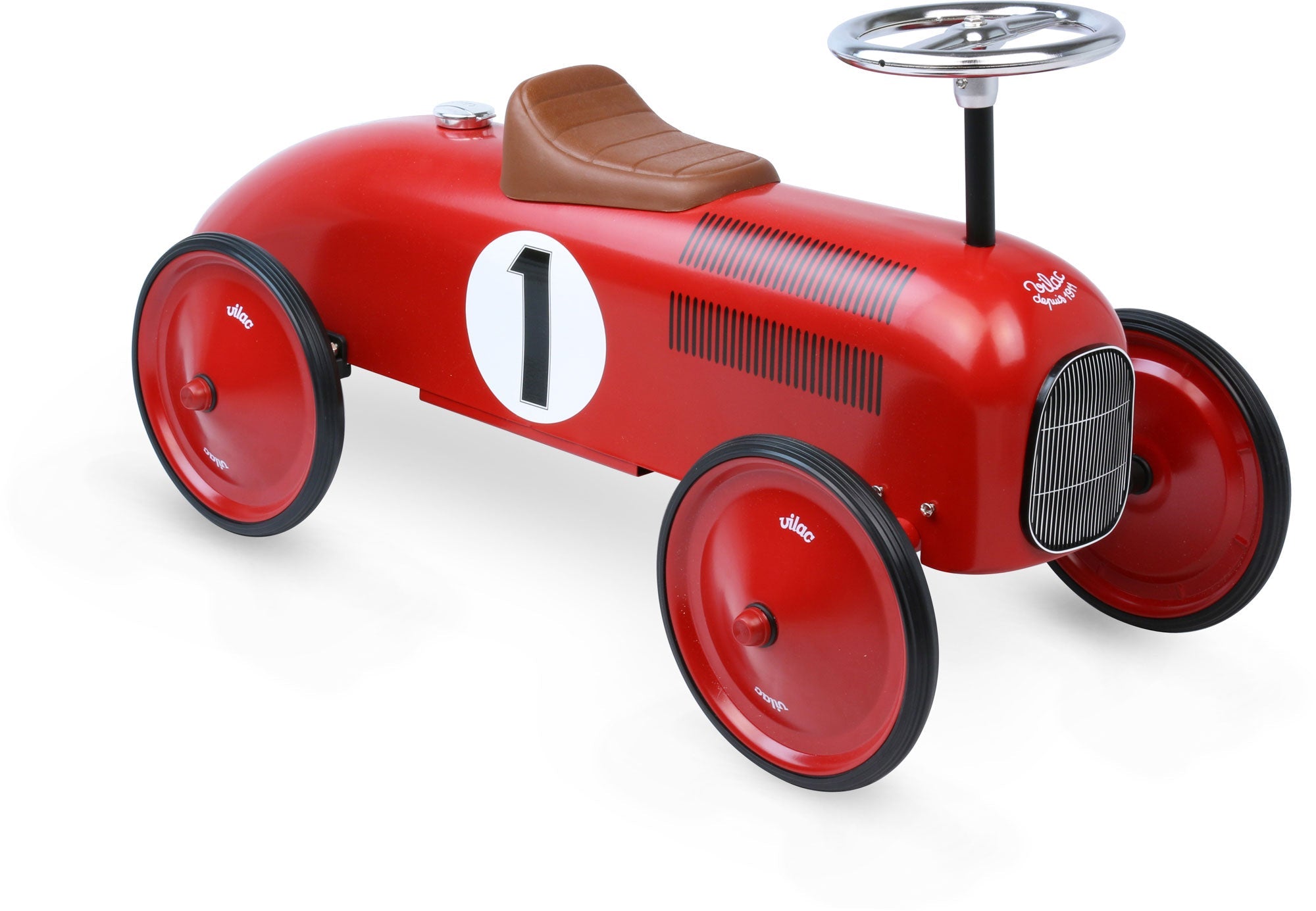 Metal Vintage Ride on Car Red - Vilac