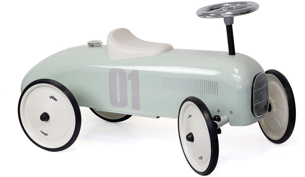 Metal Vintage Ride on Car Sage Green - Vilac