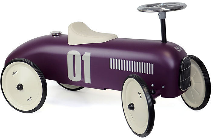 Metal Vintage Ride on Purple Metal Car - Vilac