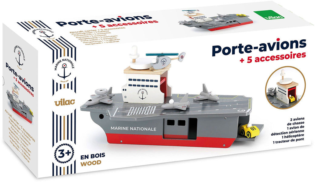 Wooden Aircraft Carrier Ship - Vilac
