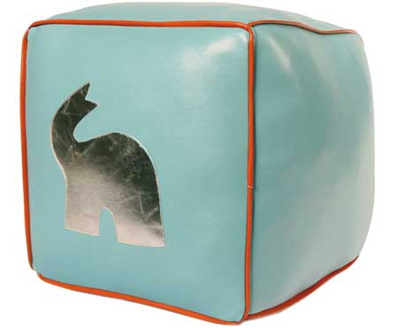 Eco Square Poof Elephant - ZidZid