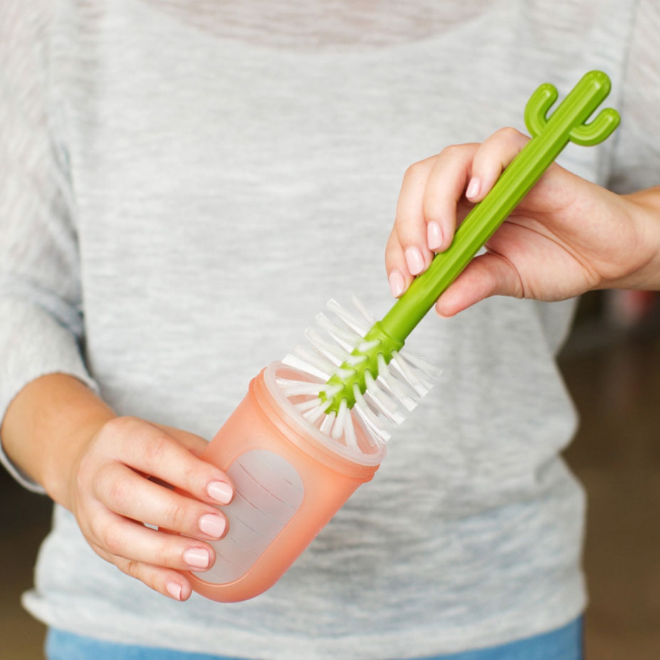 Cactus Bottle Cleaning Brush Set - Boon