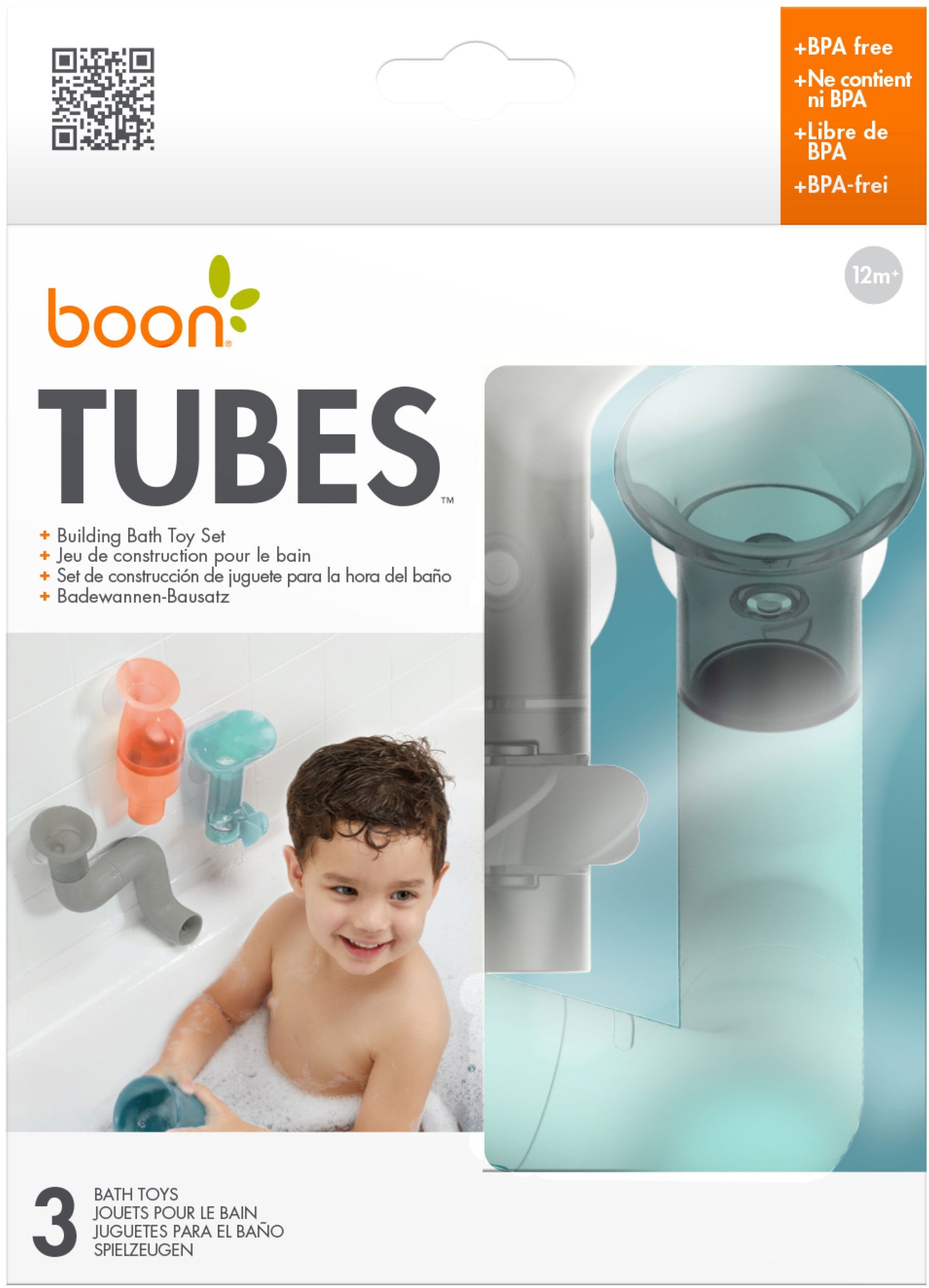 Tubes Building Bath Toy Set - Boon