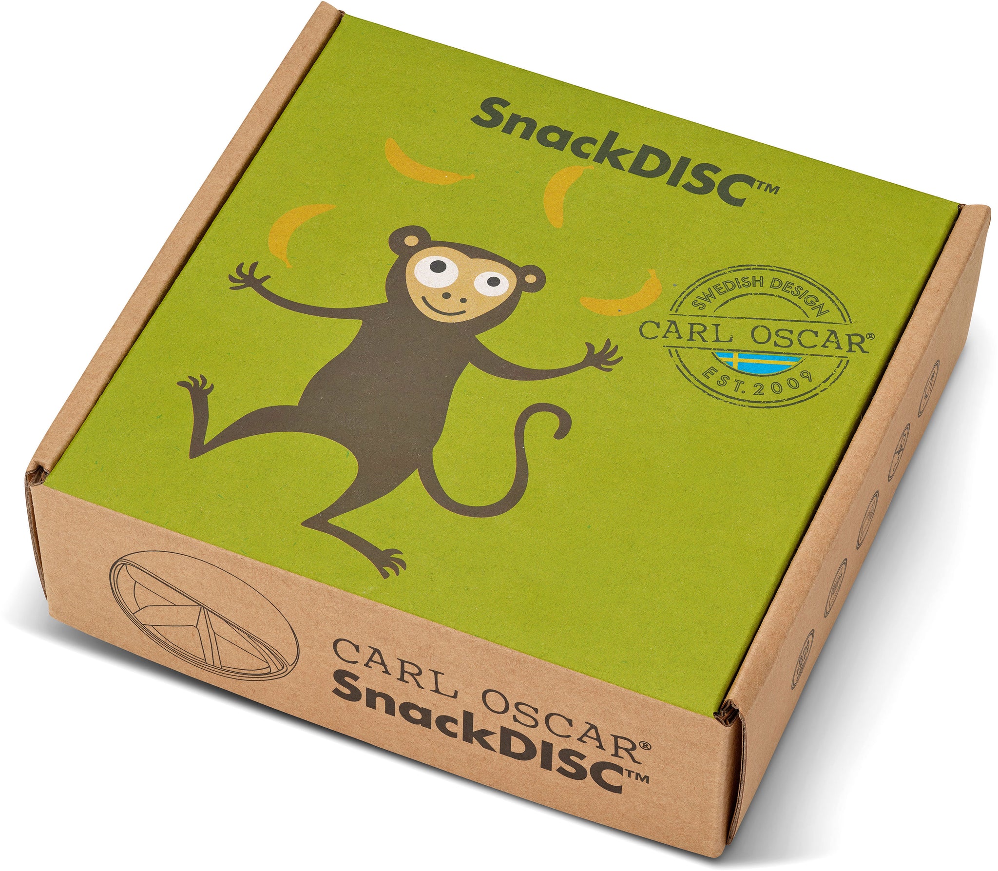 Spinning snack disc organiser Monkey Lime - Carl Oscar