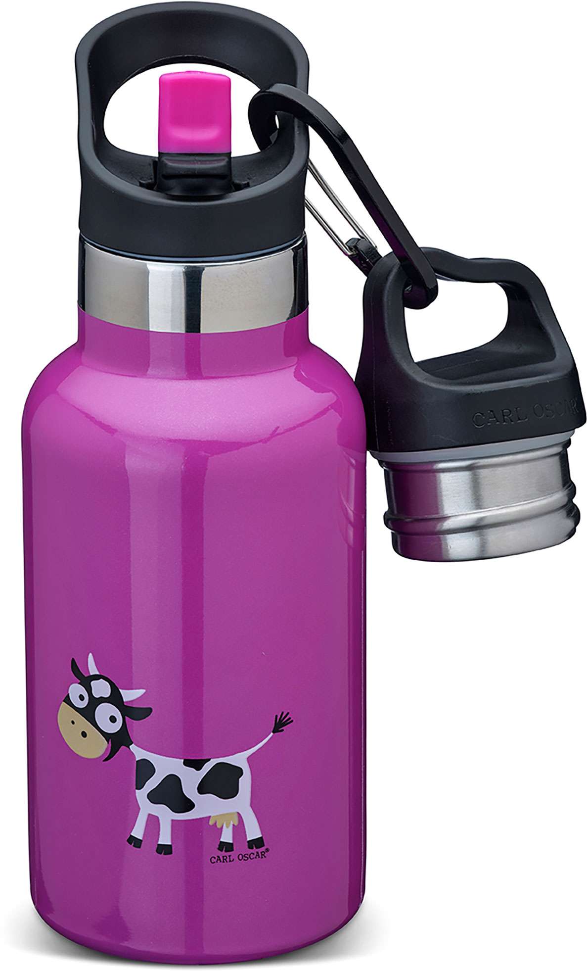 TEMPflask™ 350ml Thermal Bottle Cow Purple - Carl Oscar