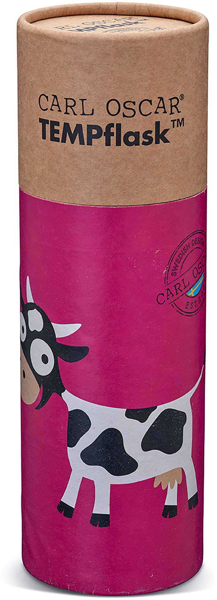 TEMPflask™ 350ml Thermal Bottle Cow Purple - Carl Oscar