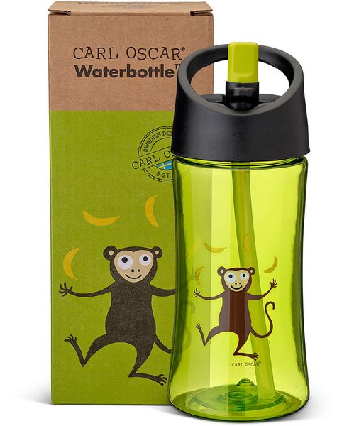 Water Bottle 350ml Monkey Lime - Carl Oscar
