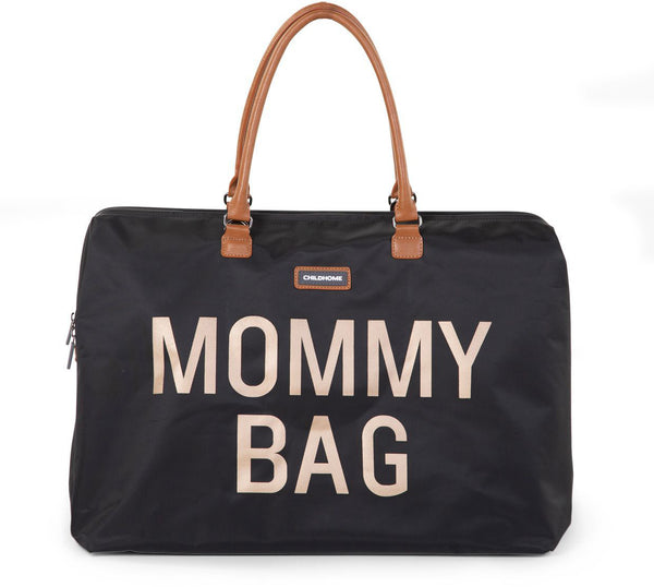 Mommy Bag Big Black Gold - ChildHome