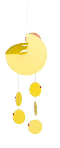 Chick and Hen Yellow Mobile - Flensted Mobiles