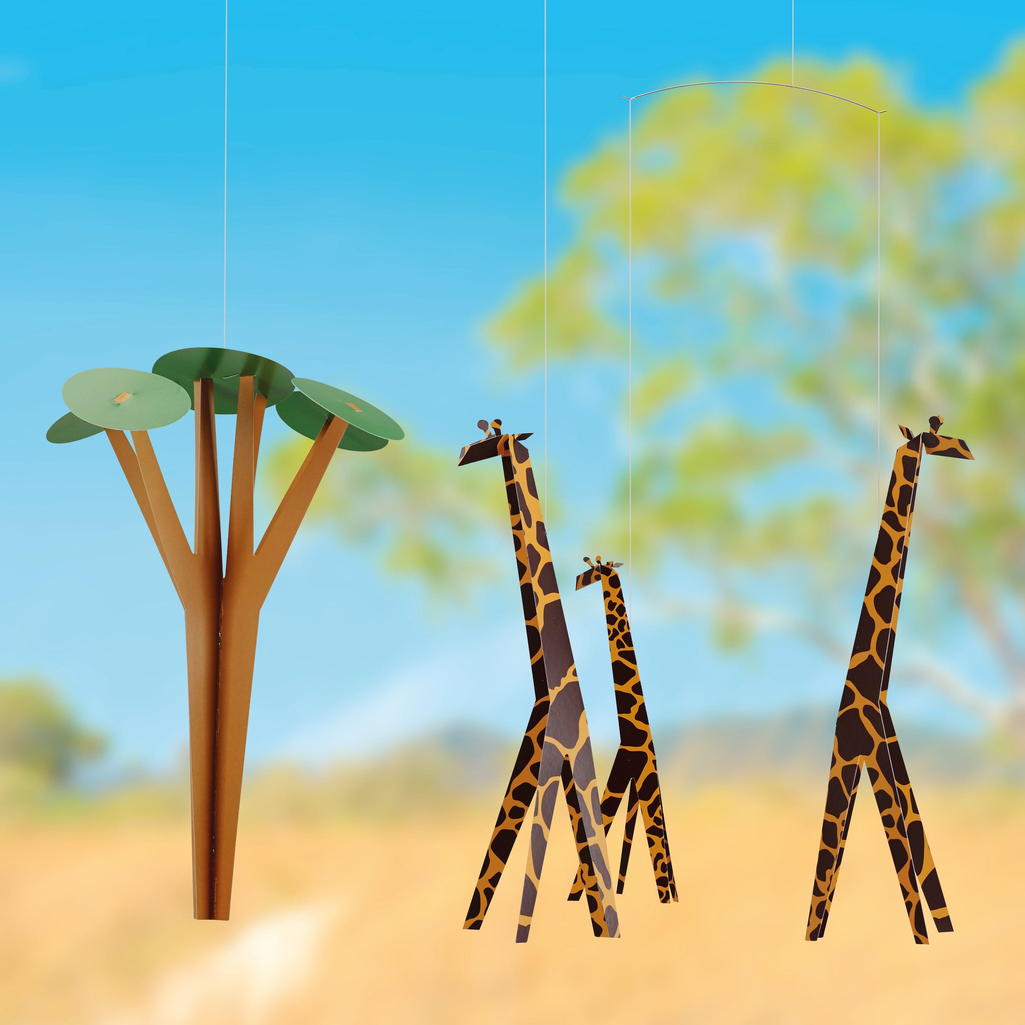 Giraffes on the Savannah Mobile - Flensted Mobiles