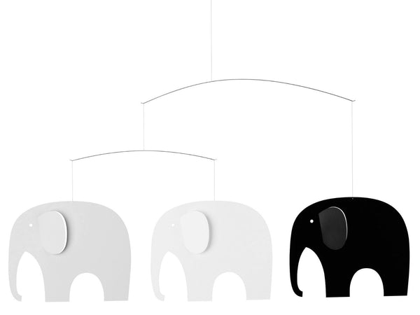 Elephant Party Black/Grey Mobile - Flensted Mobiles