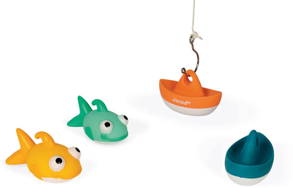 Fish Them All Fishing Boat Bath Toy - Janod
