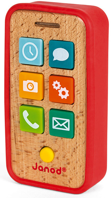 Wooden Mobile Smartphone with Sounds - Janod