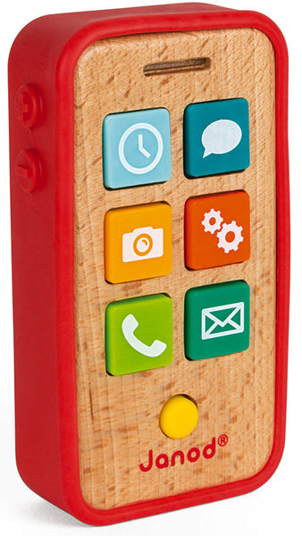 Wooden Mobile Smartphone with Sounds - Janod