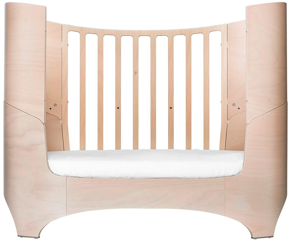 Classic Baby Cot Bed  Whitewash - Leander