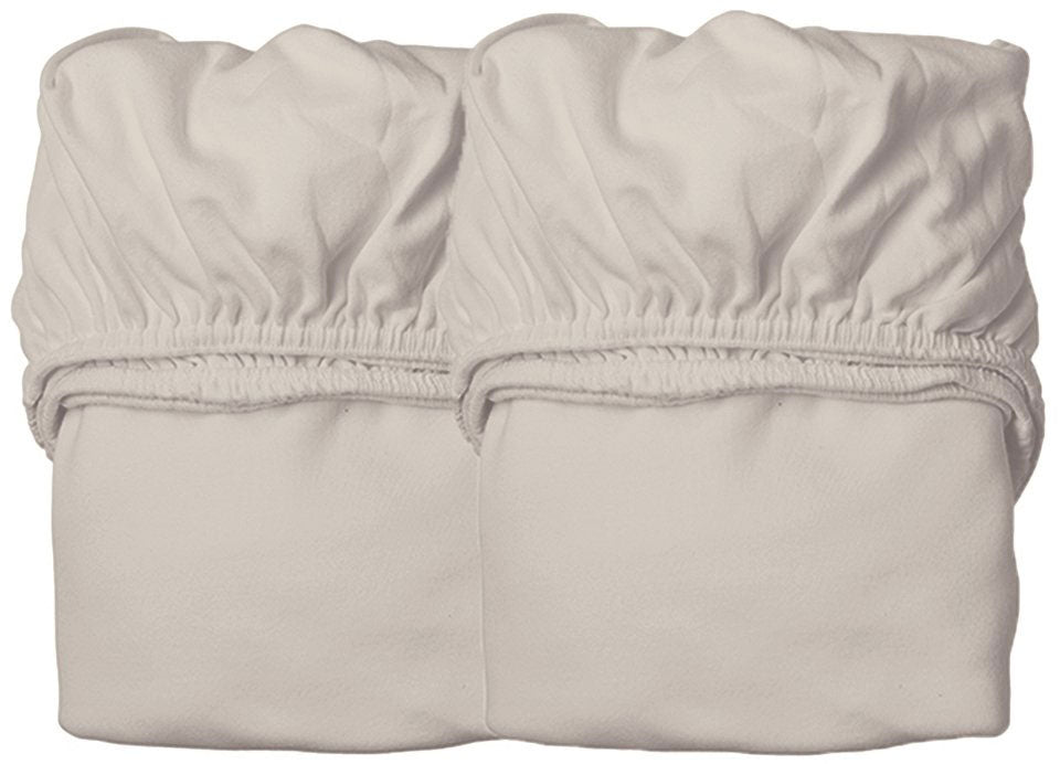 Fitted sheet cot bed 60x120 two pack cappuccino - Leander