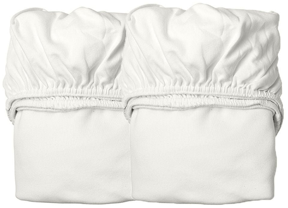 Fitted sheet cot bed 60x120 two pack snow - Leander