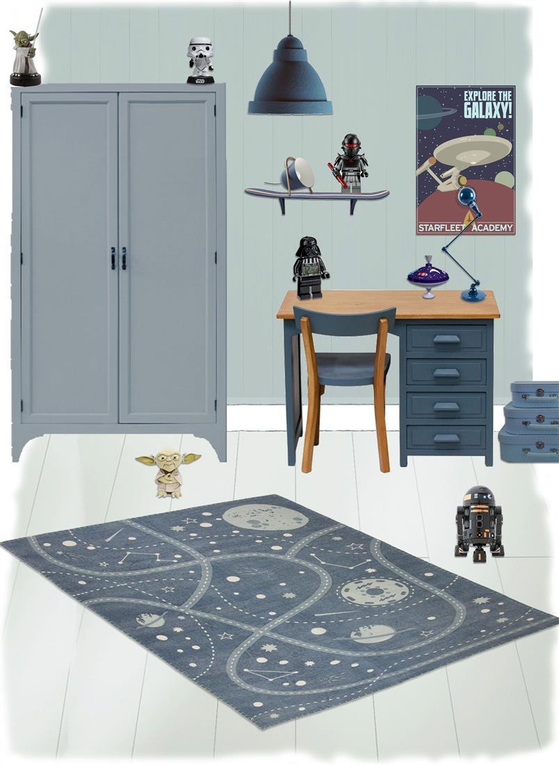 Nattiot Little Galaxy Children's Floor Rug