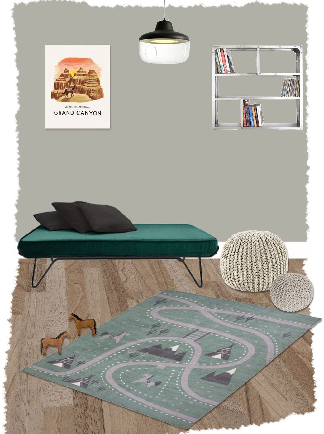 Nattiot Little Western Children's Floor Rug