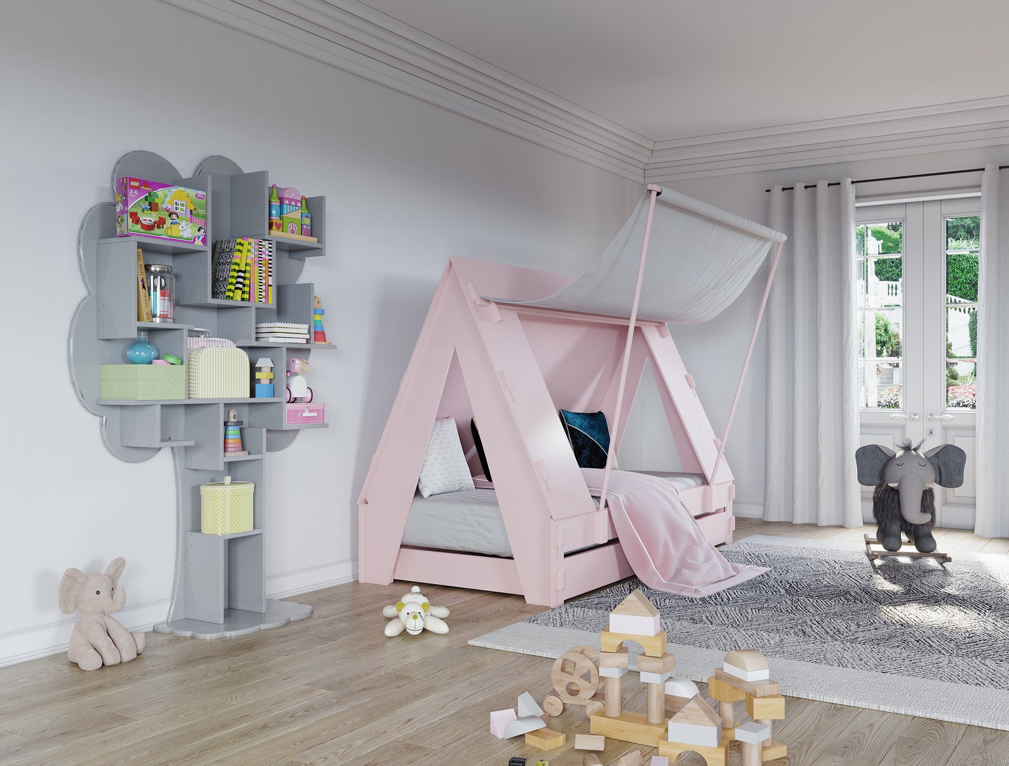 Children's Tent Themed Bed - Mathy By Bols