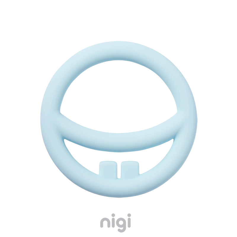 Nigi, Nagi & Nogi Silicone Pastel Colours Teething Rings - Moluk