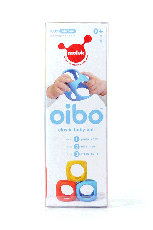 Oibo Elastic Baby Grasping Ball Primary Colours Set of 3 - Moluk
