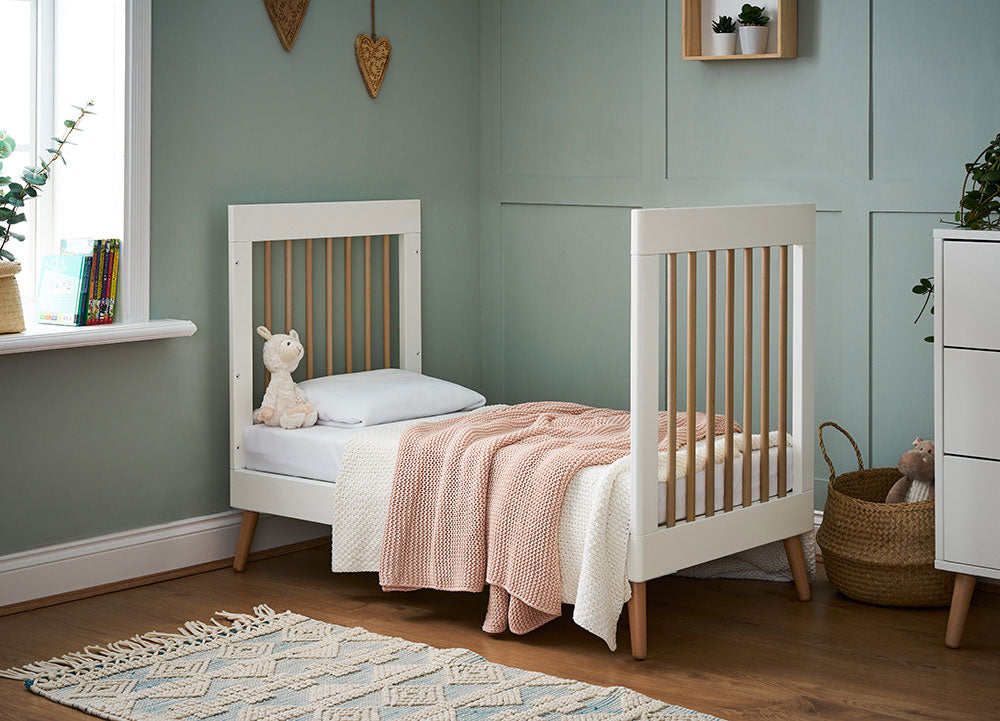 Maya Baby Cot Bed White - Obaby
