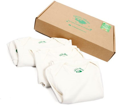 Organic Baby Newborn Sleepwear Set 3pc Natural - The Little Green Sheep