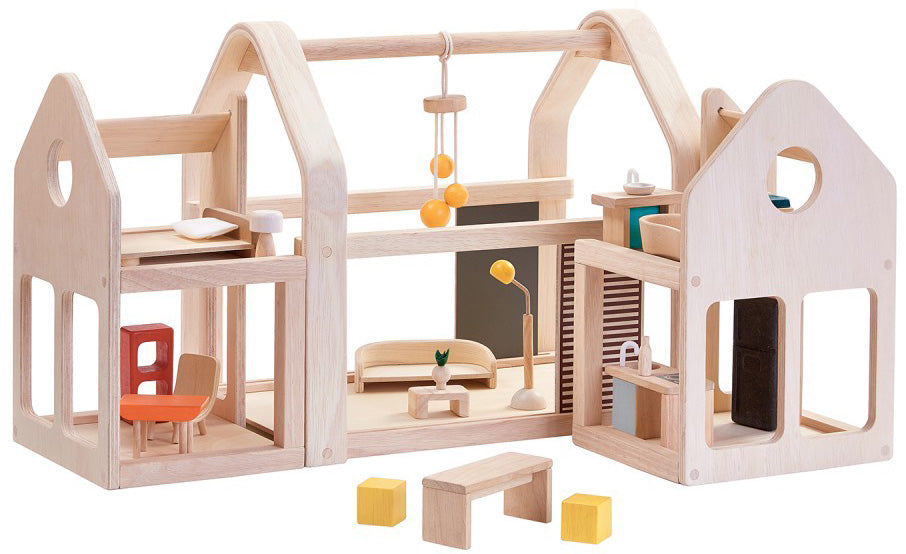 Side 'n' Go Wooden Dollhouse Set - Plan Toys