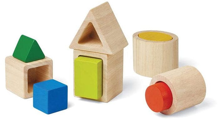 Plan Toys Geo Matching Wooden Blocks Baby & Toddler