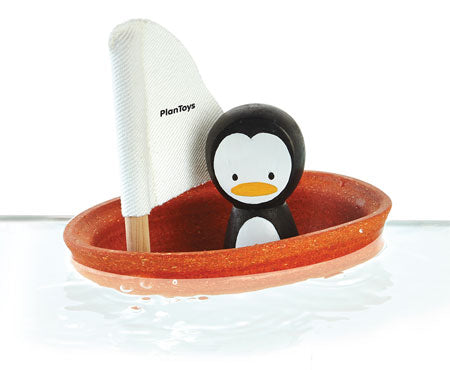 Sailing Boat Penguin - Plan Toys