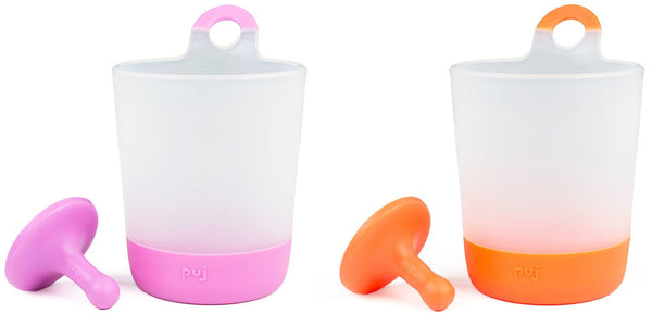 Phillup Hangable Kids Cups - Twin Pack Lilac/Tangerine - Puj