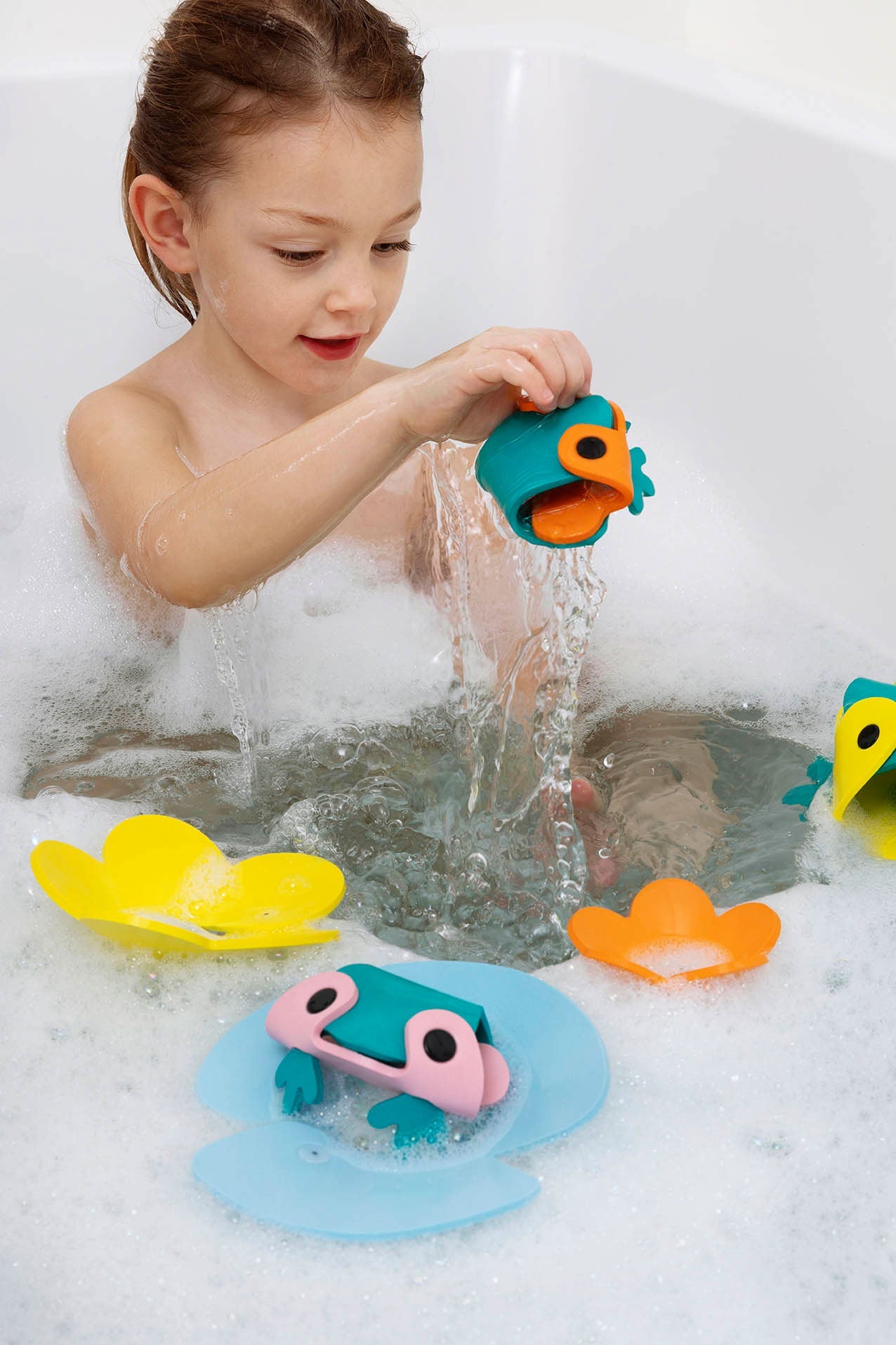 Quutopia Frog Pond Building Set Bath Toy - Quut