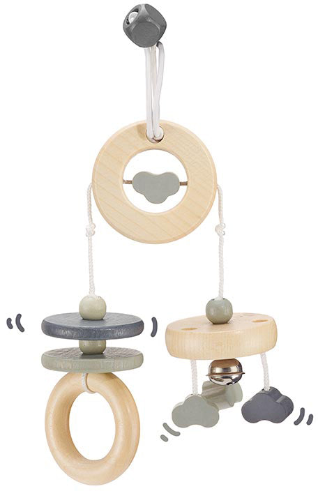 Floating Clouds Wooden Mobile Grey - Selecta Wooden Toys