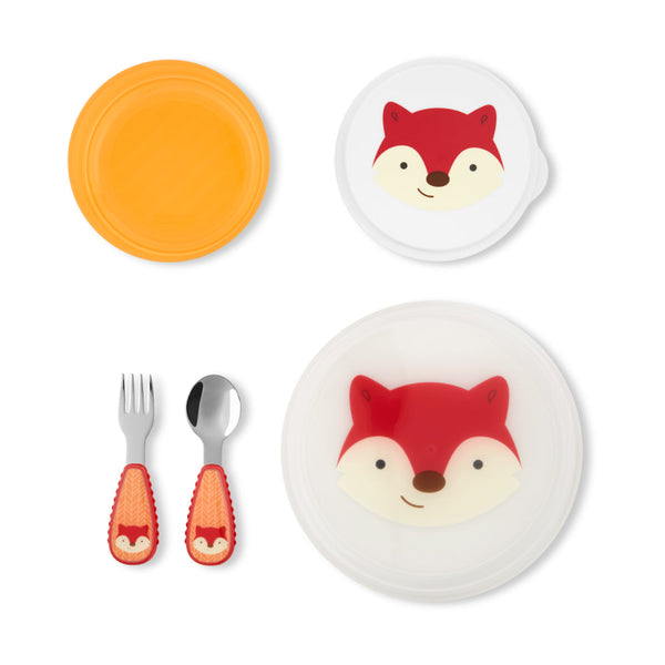 Zoo Tabletop Mealtime Set Fox - Skip Hop