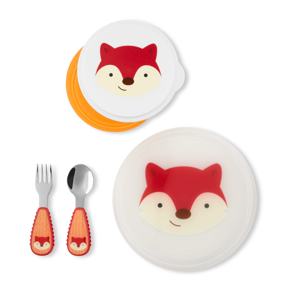 Zoo Tabletop Mealtime Set Fox - Skip Hop