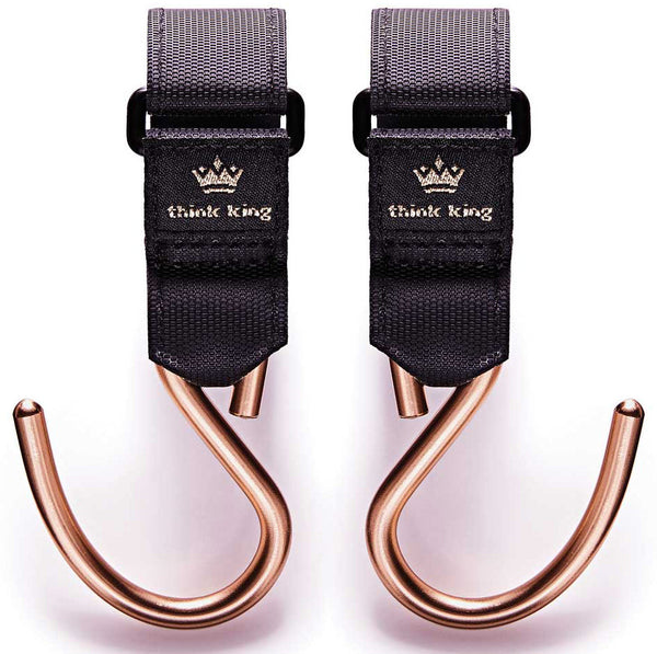 Mighty Buggy Hook Black/Gold Stroller Accessory - Think King
