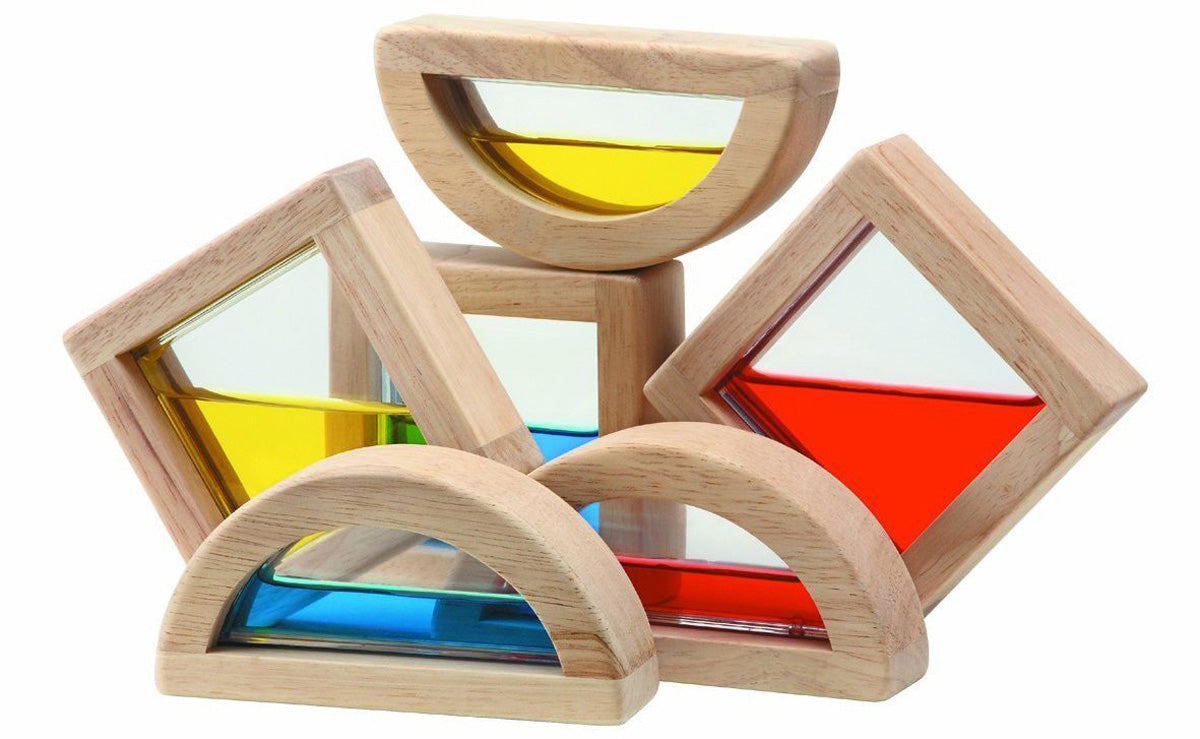 Wooden Colour Water Blocks - Plan Toys
